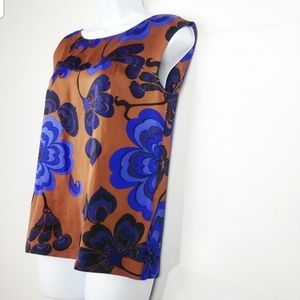J. Crew 100% Silk Floral Blouse